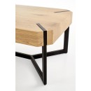 Стол журнальный HALMAR LAVIDA дуб золотой/черный, 110/60/43